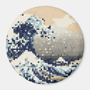 Underbar vågning av 8-bitars Pixel Art från Kanaga Magnet