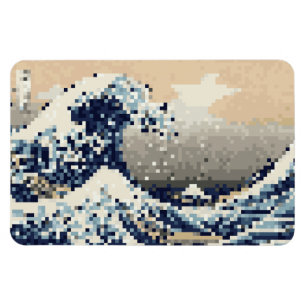 Underbar vågning av 8-bitars Pixel Art från Kanaga Magnet