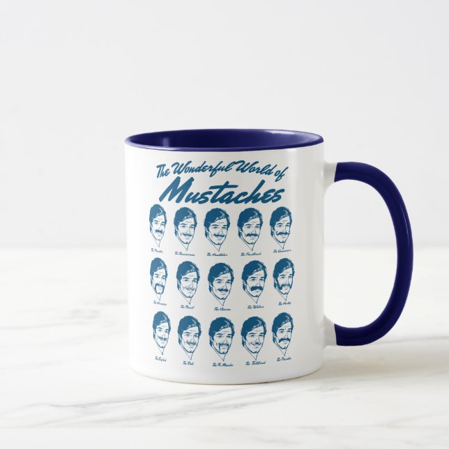 Underbar värld av mustaschmuggen mugg (Höger)
