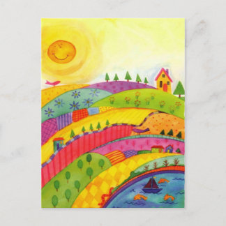 underbar värld vykort