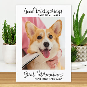Underbar veterinärPersonlig Pet Hund Photo Than Tack Kort