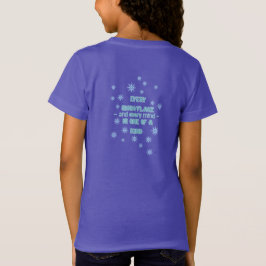 Underbar vinter – En unik snöflinga-giraff T Shirt