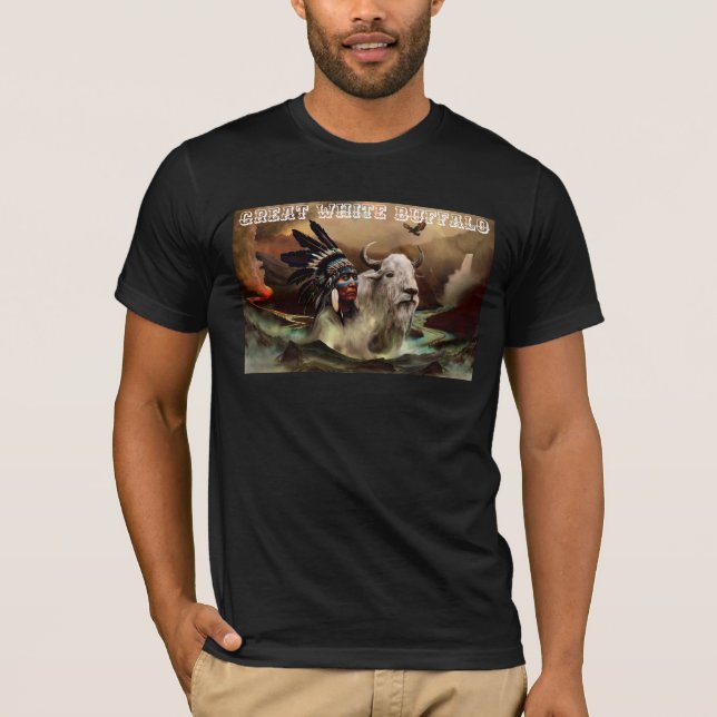 Underbar vit buffalo t shirt (Framsida)