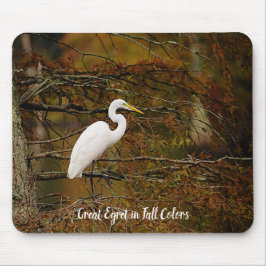 Underbar vit del i Höst färger musknapp Musmatta