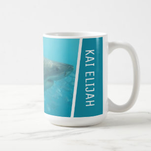 Underbar vit haj Australien Ocean Anpassningsbar L Kaffemugg