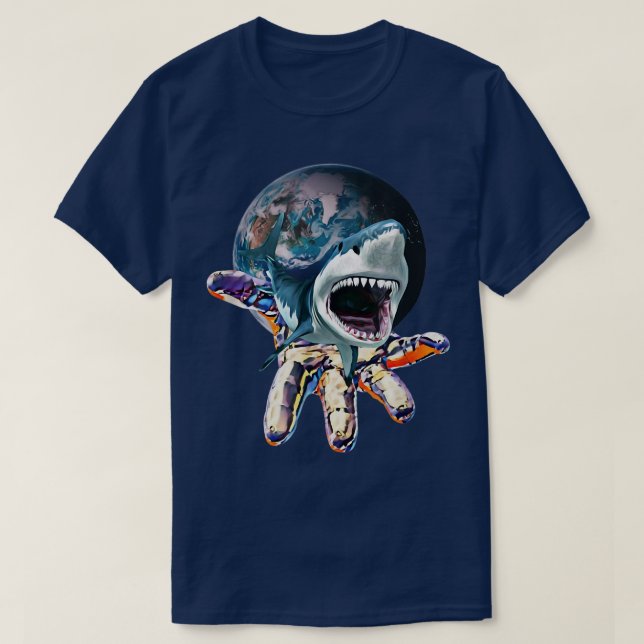 Underbar, vit haj, färglös haj, predator Shark T Shirt (Design framsida)