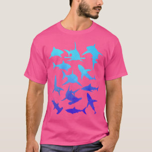 Underbar vit haj Hammerhead Shark Dive Scuba Div T Shirt