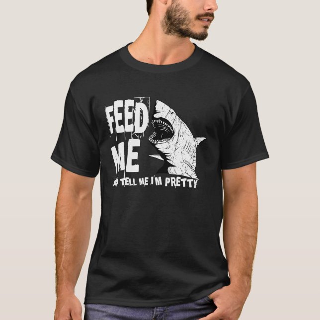 Underbar vit haj Matar mig större rovdjur B T Shirt (Framsida)