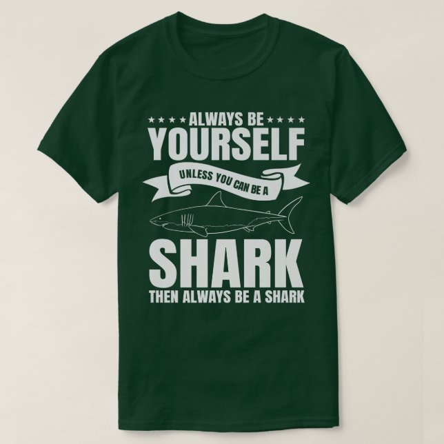 Underbar vit hajzoolog Largest Predator Fish T Shirt (Design framsida)