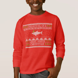 Underbar vit jul, ugglatt sötare t shirt