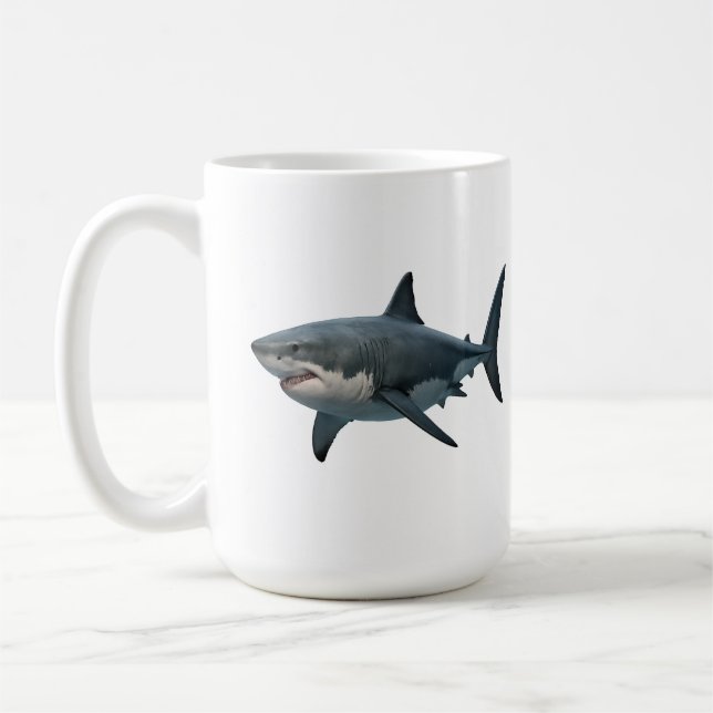 Underbar vit kaffemugg (Vänster)