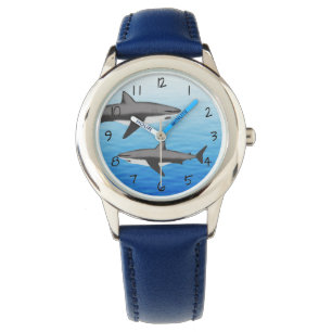 Underbar vithaj armbandsur