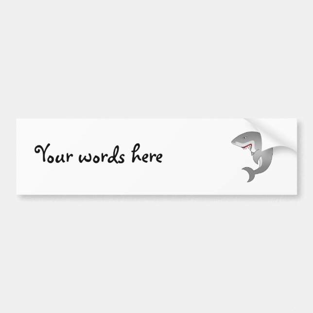 Underbar vithaj bildekal (Framsidan)