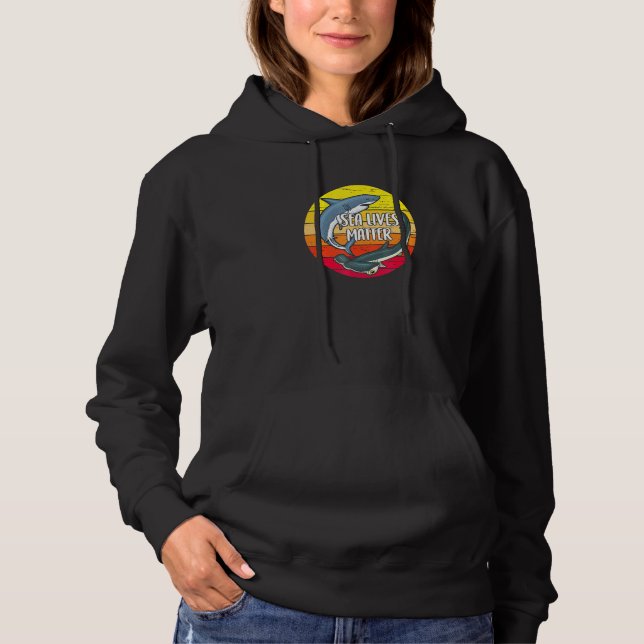 Underbar vithaj och hammerhead Shark Protection Sh T Shirt (Framsida)