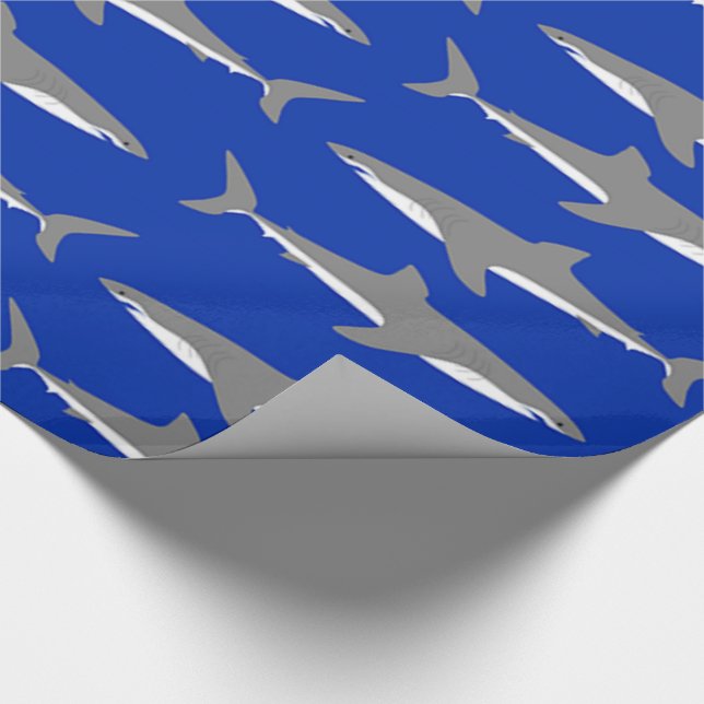 Underbar vithaj presentpapper (Hörn)