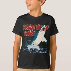 Underbar vithaj t-shirt