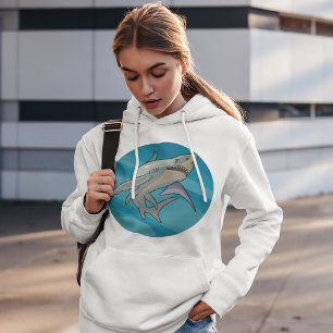 Underbar vithaj t shirt