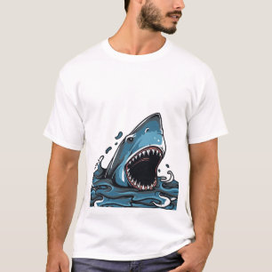 Underbar vithaj t shirt