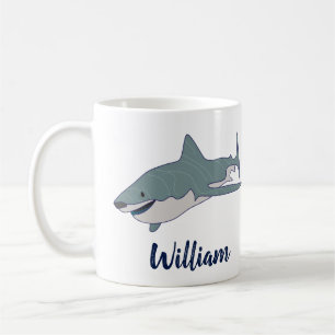 Underbar vithajpersonlig kaffemugg
