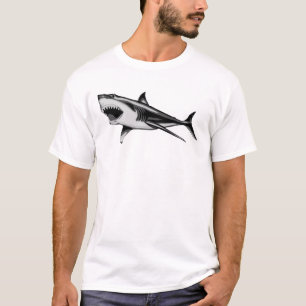 Underbar vithajskjorta t shirt