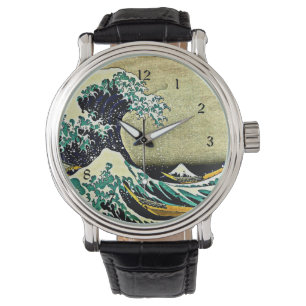 Underbar Wave av Kanagawa Armbandsur