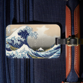 Underbar Wave av Kanagawa | Hokusai | Bagagebricka