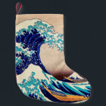 Underbar Wave Av Kanagawa Japansk Vintage Fine Art Liten Julstrumpa<br><div class="desc">Katsushika Hokusai Den Underbara vågen av Kanagawa (1830) Den Underbara vågen av Kanagawa, även känd som Underbara vågen eller helt enkelt Wave, är en ukiyo-e-utskrift av den japanske konstnären Hokusai, som publicerades mellan 1830 och 1833 i slutet av Edo som första utskrift i Hokusai Trettiosex vyer av Mount Fuji. Det...</div>