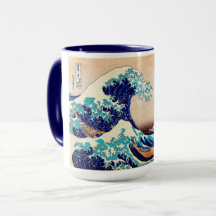 Underbar Wave Av Kanagawa Japansk Vintage Fine Art Mugg