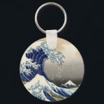 Underbar Wave av Kanagawa Nyckelring<br><div class="desc">Av Katsushika Hokusai</div>