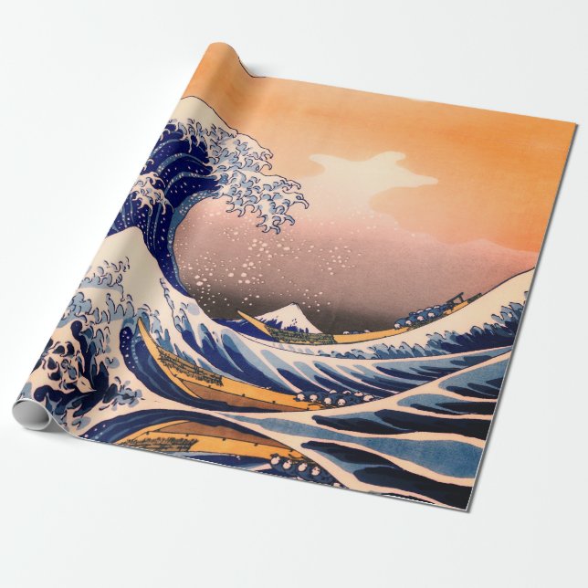 UNDERBAR WAVE AV KANAGAWA PRESENTPAPPER (Utrullad)