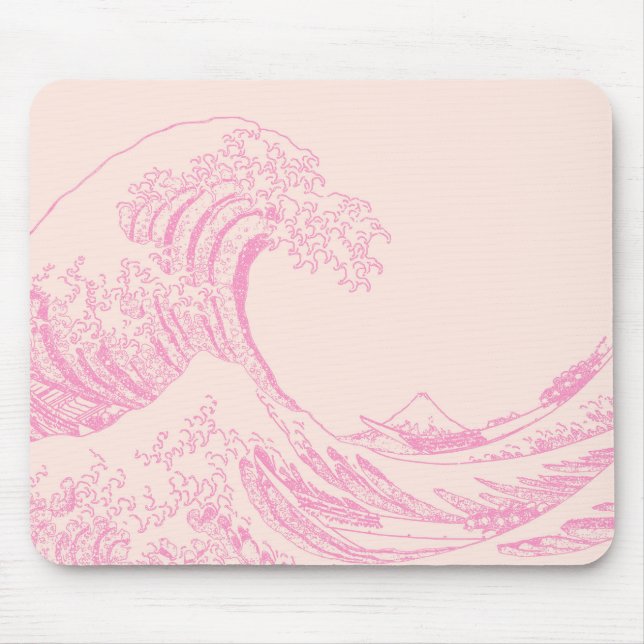 Underbar Wave av Kanagawa Rosa Aesthetic Musmatta (Framsidan)