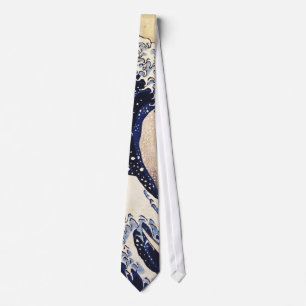 Underbar Wave Av Kanagawa Vintage Japansk konst Slips