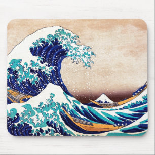 Underbar Wave Av Kanagawa Vintage Japansk utskrift Musmatta