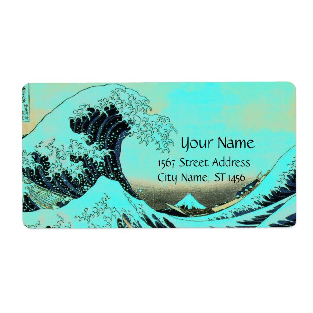 UNDERBAR WAVE Blue White Fraktsedel (Framsidan)