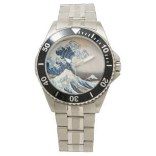 Underbar Wave, Hokusai, Ukiyo-e Armbandsur