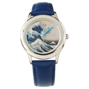 Underbar Wave, Hokusai, Ukiyo-e Armbandsur