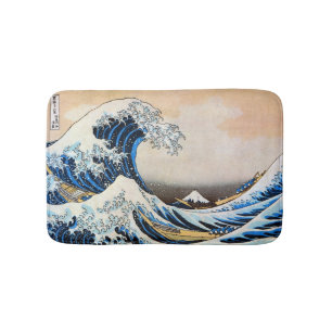 Underbar Wave, Hokusai, Ukiyo-e Badrumsmatta
