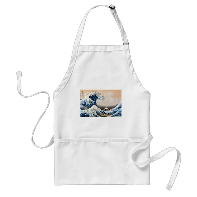 Underbar Wave, Hokusai, Ukiyo-e Förkläde (Framsidan)