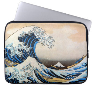 Underbar Wave, Hokusai, Ukiyo-e Laptop Sleeve