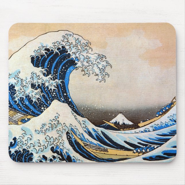 Underbar Wave, Hokusai, Ukiyo-e Musmatta (Framsidan)