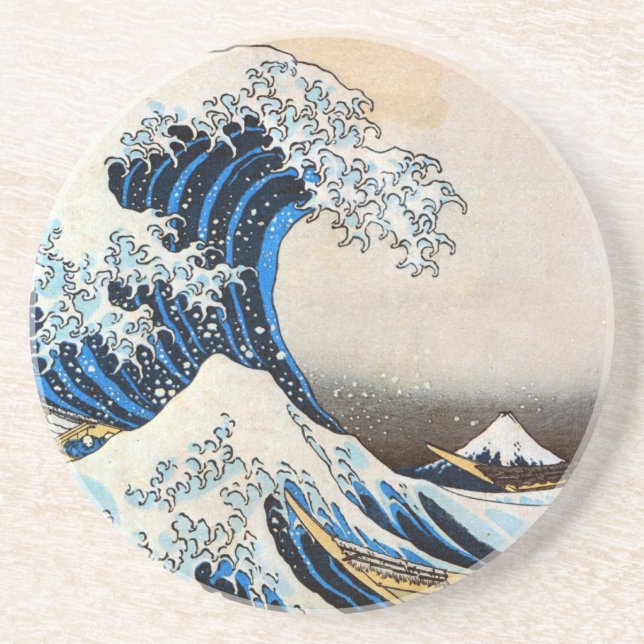 Underbar Wave, Hokusai, Ukiyo-e Underlägg (Framsidan)