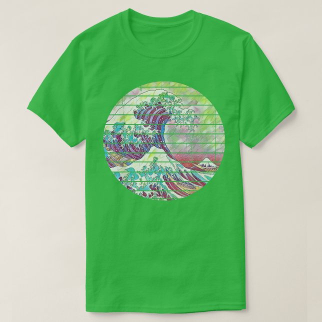 Underbar Wave Japan japansk Art Tokyo T Shirt (Design framsida)