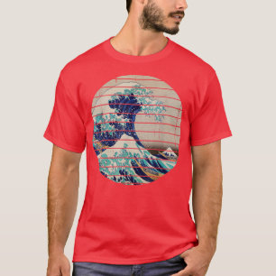 Underbar Wave Japan japansk konstmontering Fuji To T Shirt