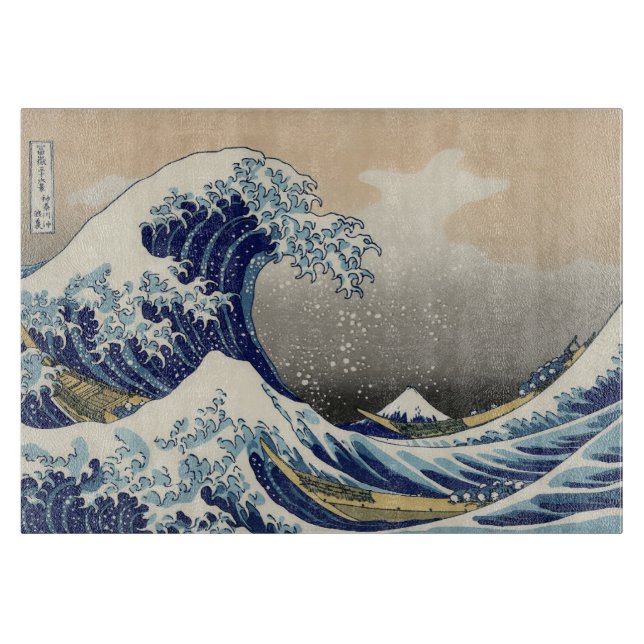 Underbar Wave Kanagawa japansk målning (Framsidan)