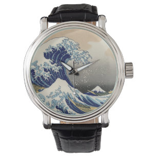 Underbar Wave Kanagawa japansk målning Armbandsur