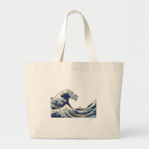 Underbar Wave Kanagawa japansk målning Jumbo Tygkasse