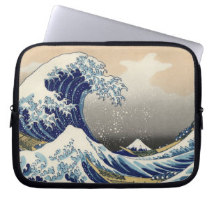 Underbar Wave Kanagawa japansk målning Laptop Fodral