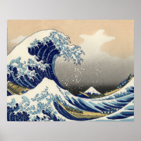 Underbar Wave Kanagawa japansk målning