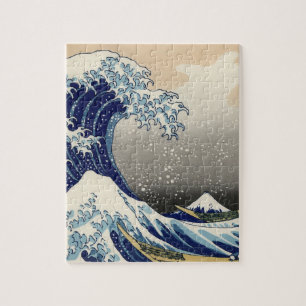 Underbar Wave Kanagawa japansk målning Pussel