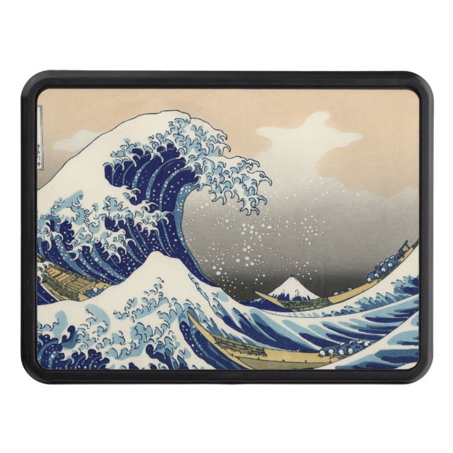 Underbar Wave Kanagawa japansk målning Skydd För Dragkrok (Framsidan)